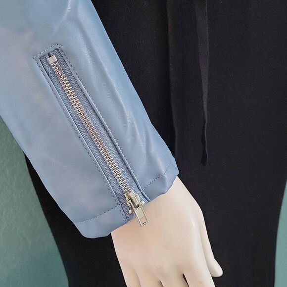 Active USA Vegan Belted Moto Jacket - Picture 4 of 15